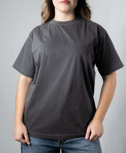 Camiseta Estonada Oversized Basic - Preta
