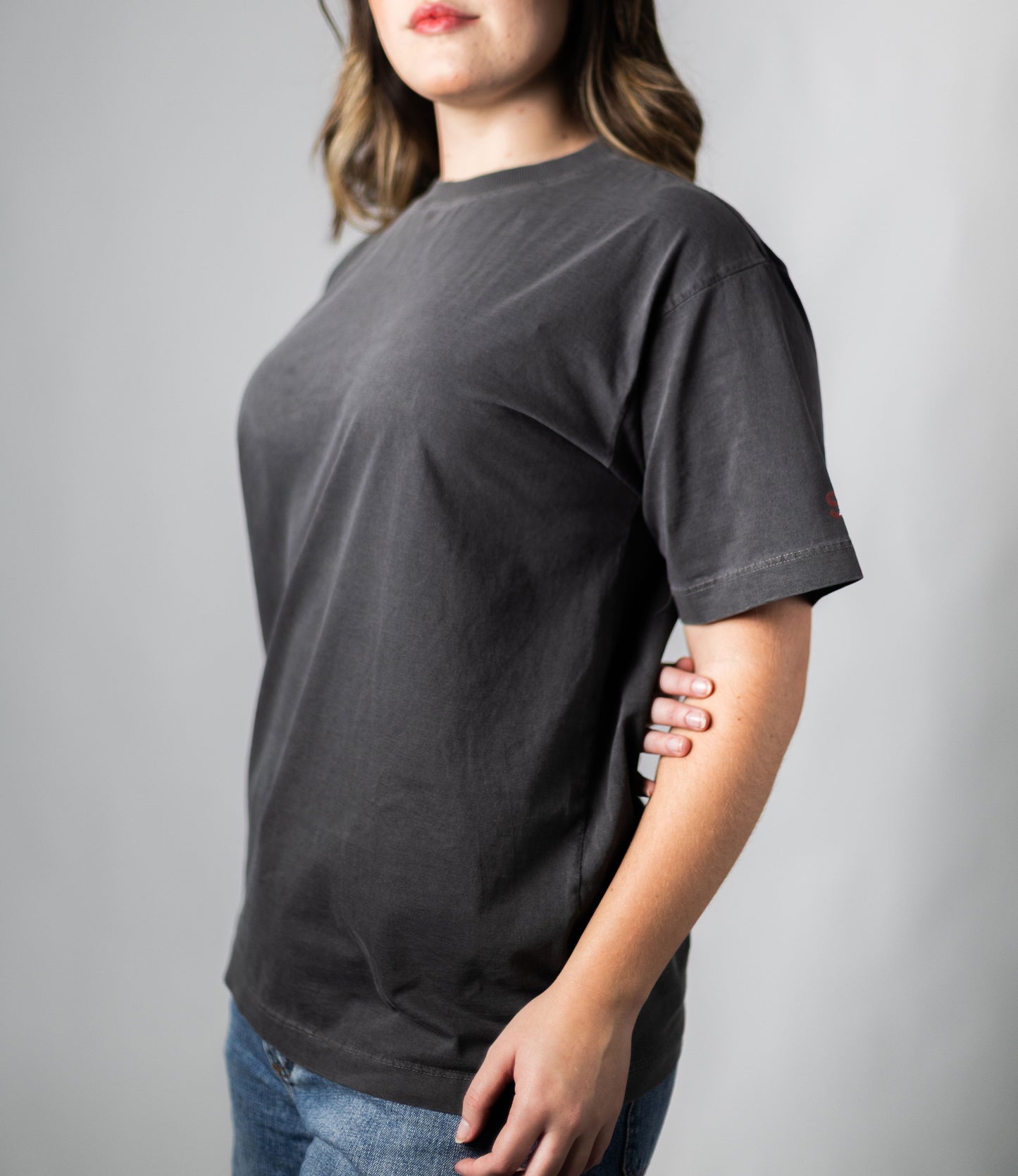 Camiseta Estonada Oversized Basic - Preta