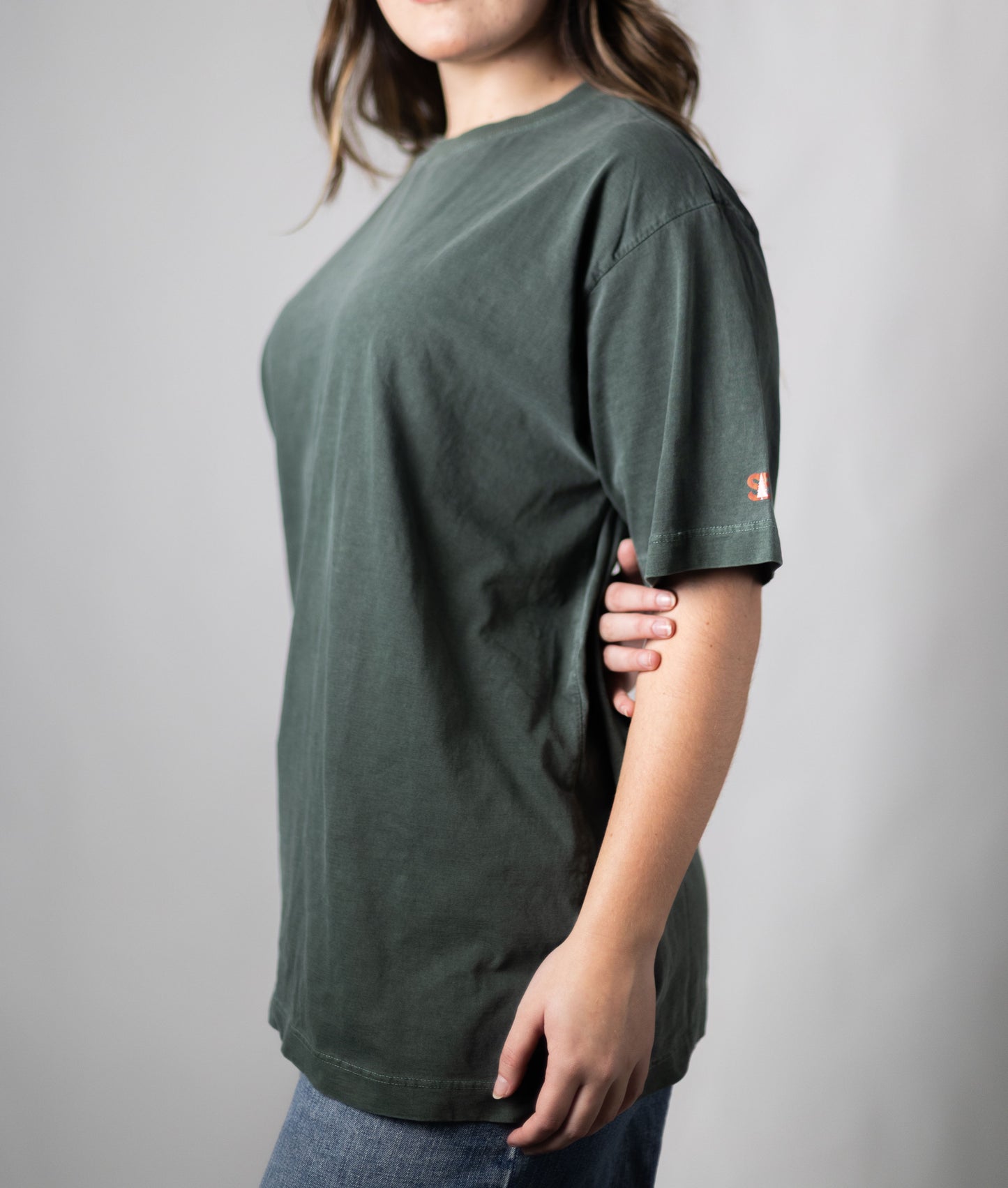 Camiseta Estonada Oversized Basic - Verde