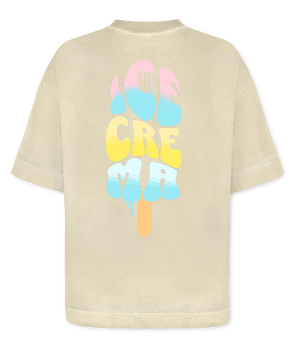 Camiseta Heavy Oversized Boxy -  Ice Crema