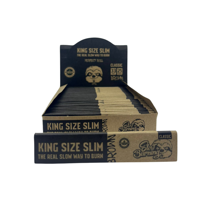 Caixa de Seda King Size Slim Brown Classic 25 Unidades