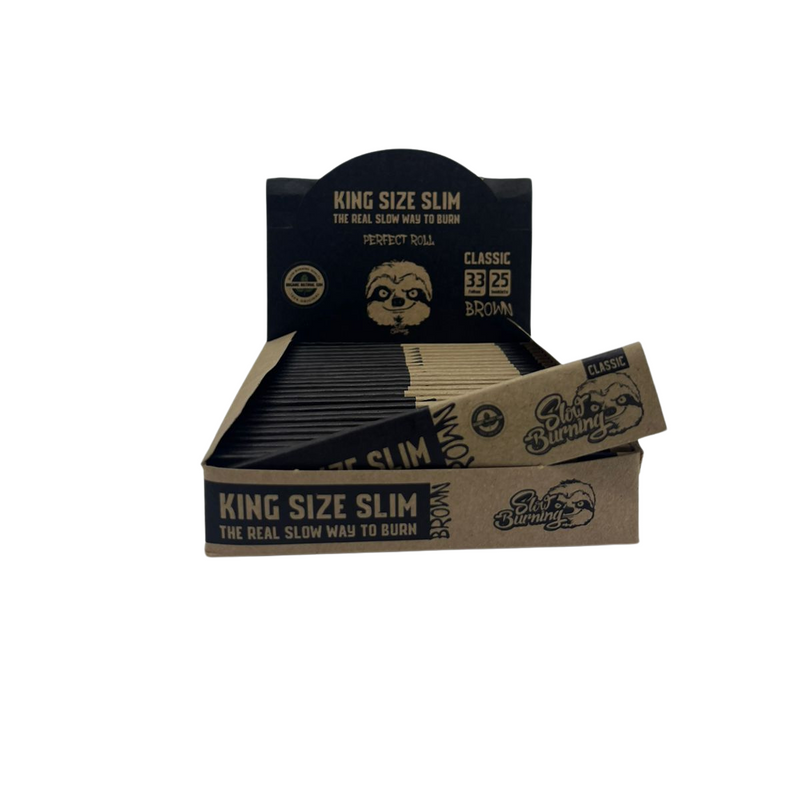 Caixa de Seda King Size Slim Brown Classic 25 Unidades