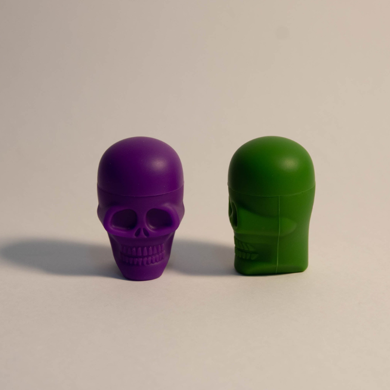 Oil Slick Skull Container de Silicone 15 ml