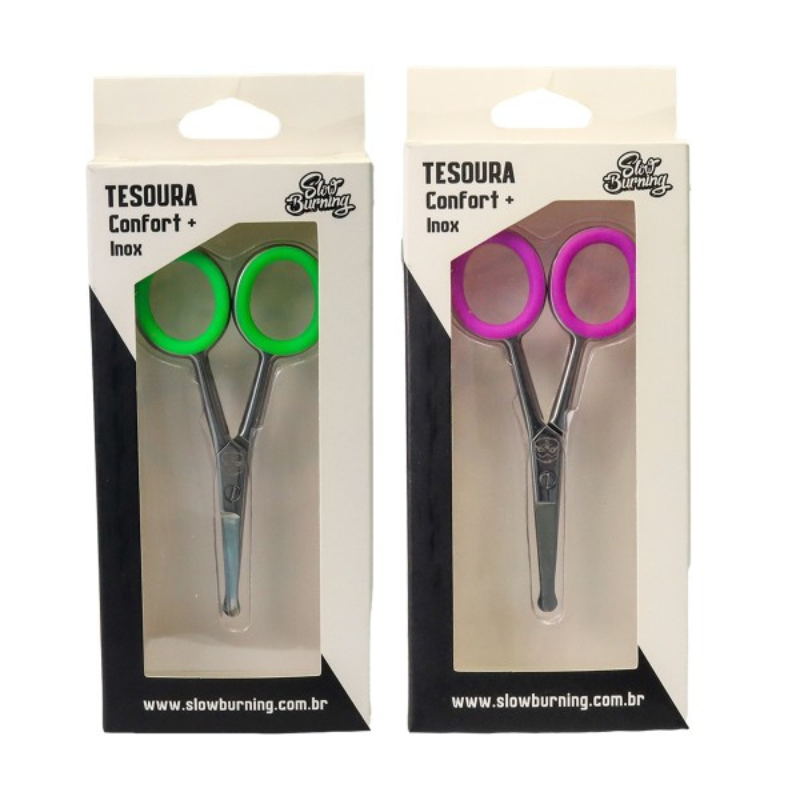 Tesoura para Picotar com Proteção de Silicone Slow Burning