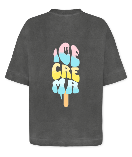 Camiseta Heavy Oversized Boxy -  Ice Crema