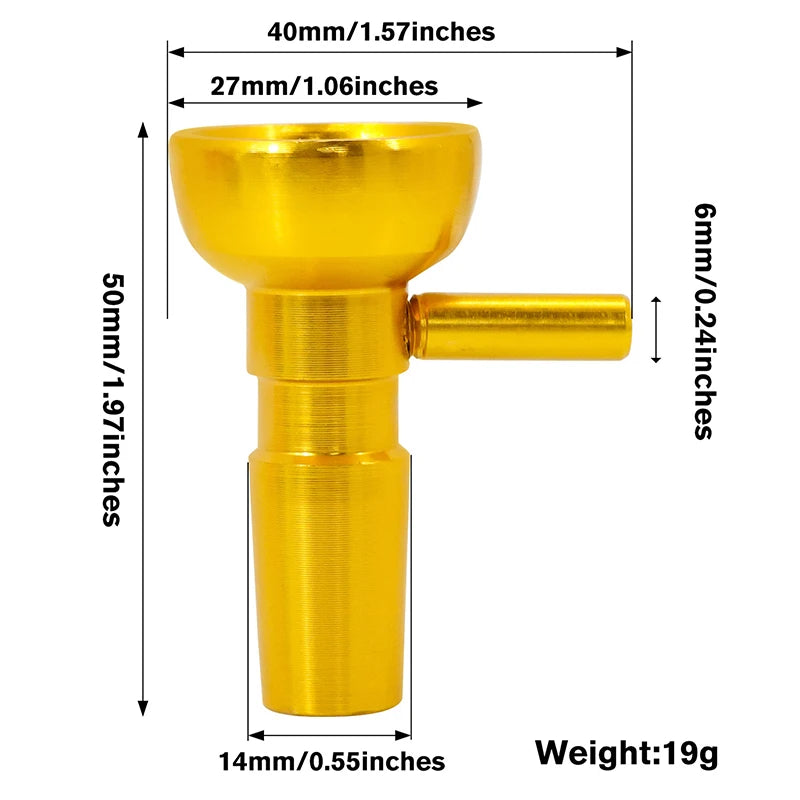 Bowl de Alumínio 14mm – Resistente e Durável!