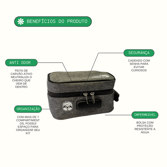 Safe Bag - Case com Senha + 1 Slick 150 ml de Brinde