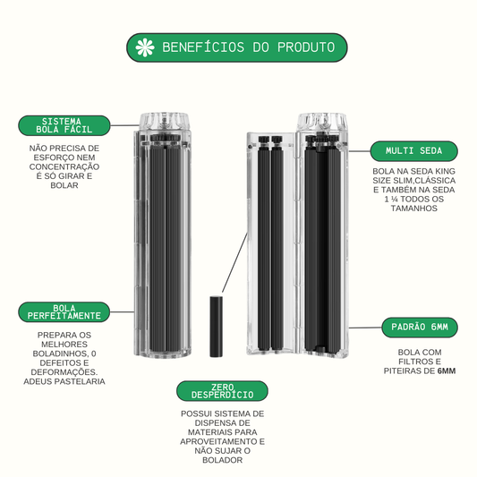 Bolador Slow Pro Roll 6mm – Praticidade toda hora