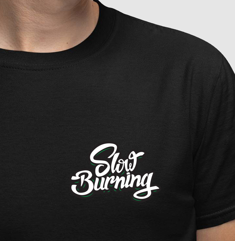 Camiseta Lettering - Slow Burning